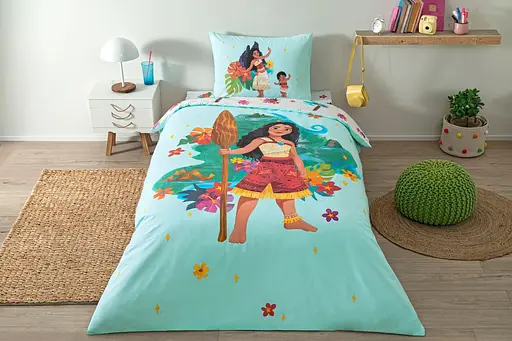 Підлітковий комплект Disney Moana Ранфорс / простирадло на резинці Tac pbe0051163 - фото 1