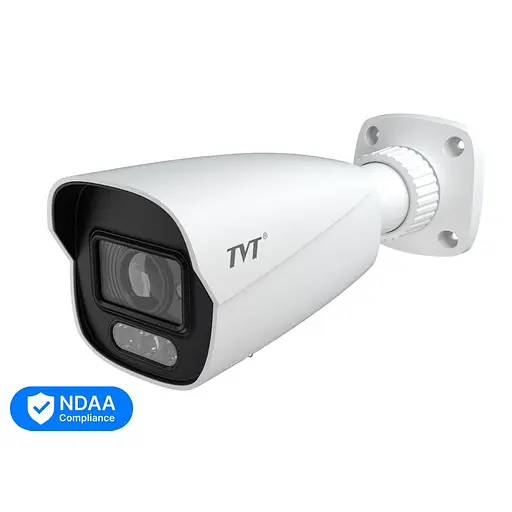 IP-видеокамера 4Mp TVT TD-9442S4-C(D/PE/AW3) White f=2.8mm, ИК+LED-подсветка, с микрофоном (77-00374)