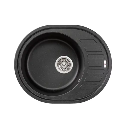 Кухонная мойка Lidz 620x500/200 BLM-14 (LIDZBLM14620500200), Черный - фото 1