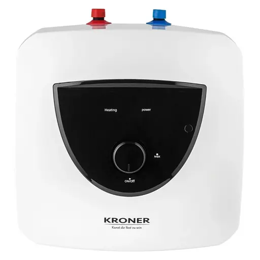 Водонагреватель Kroner Small K10SU1.5 1500 Вт, мокрый ТЭН, 10 л, квадратный, вертикальный, под мойкой, белый (CV034585) - фото 1