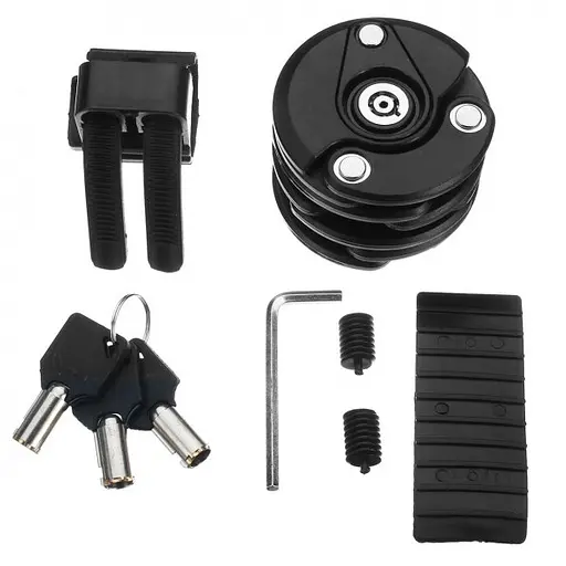 Складной противоугонный замок для велосипеда Bikight Стальная цепь - фото 6