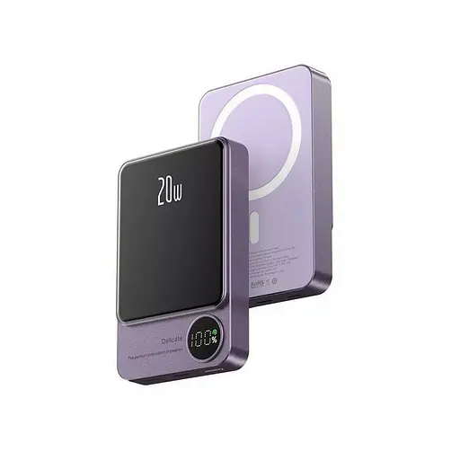 Повербанк PowerBank Q9 MagSafe 10000 mAh 20W для iPhone фіолетовий