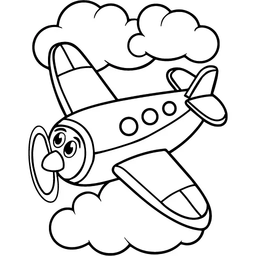 Набор для раскраски с пальчиковыми красками ArtCraft Самолетик 25х25 см (15629-AC) - фото 2