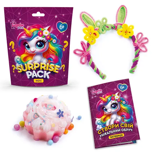 Набор для творчества с сюрпризом "Surprise Pack Mini 6" Vladi Toys VT8040-06 цветочный обруч - фото 2