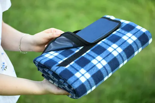 Плед Ardesto Picnic 130х170 см 100% поліестер клітинка синій (ART0916BC) - фото 9
