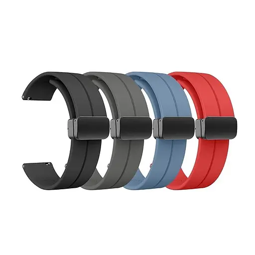 Ремінець силіконовий Tamister для годинника Magic Lock 22 мм блакитний - фото 5