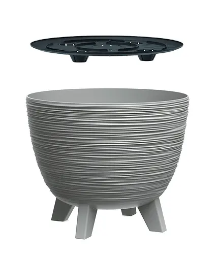 Горщик для рослин Prosperplast Furu на ніжках - сірий, 5 л - фото 2