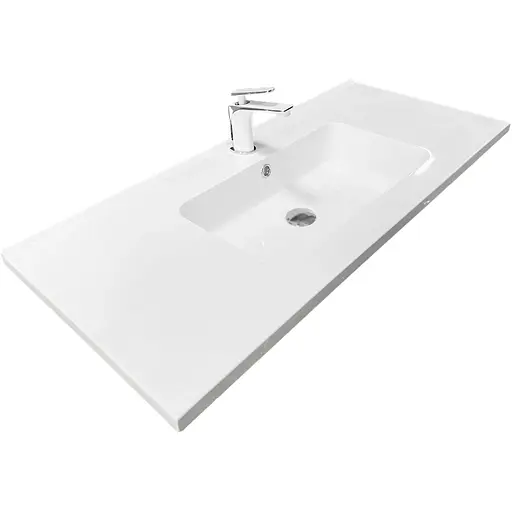 Раковина Adamant умивальник FLATE штучний камінь прямокутна - фото 1