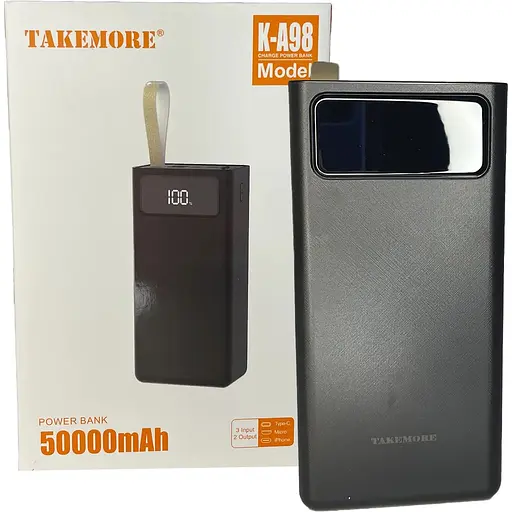 Power bank Take More 50000mAh. Универсальная мобильная батарея. Мощный польский повербанк - фото 8