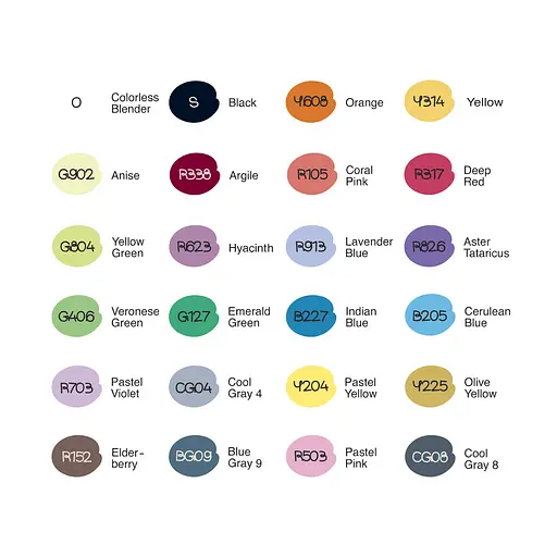 Набір маркерів Basic 1, 24 шт 99IDEAS - фото 3