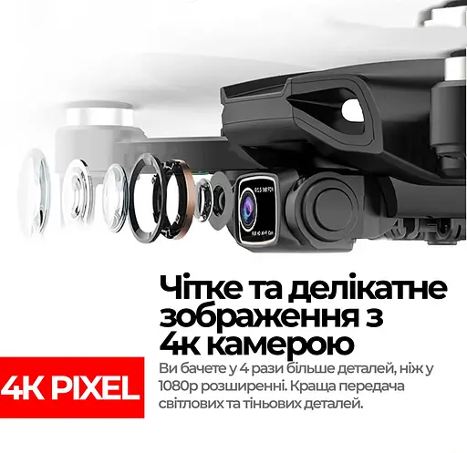 Квадрокоптер з камерою Lyzrc L900 Pro Max 4K HD GPS FPV (до 1200м) 28 хв польоту + посадка у місце зльоту - фото 6