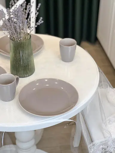 Силиконовая скатерть с белым кружевом Блюмарин 10 см 160х110 см - фото 9