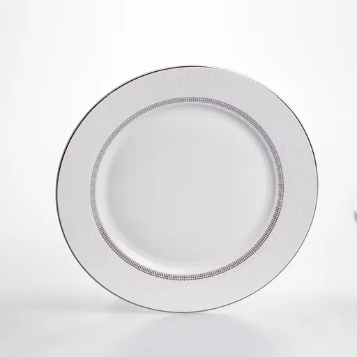 Столовий сервіз золотий на 6 персон 24 предмети набір порцелянових тарілок для сервірування столу сервіз тарілок Yiwu HP-HK-A13 - фото 5