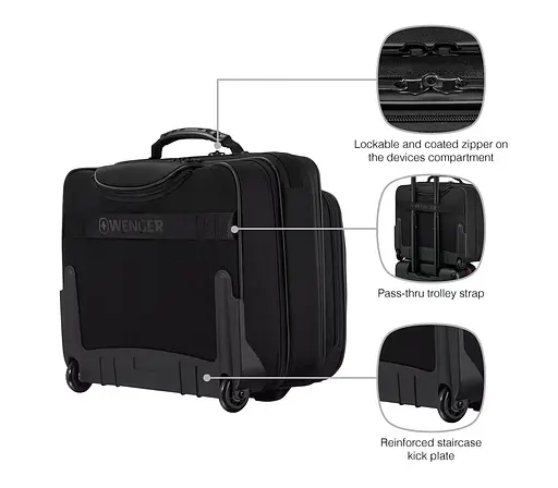 Кейс-пилот для ноутбука 16", Legacy Black Series, черный Wenger teh0014486 - фото 6