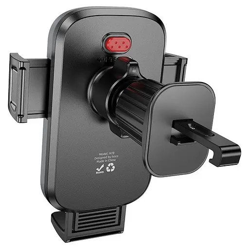 Холдер Hoco H78 Vista push-type car holderair outlet Черный - фото 3