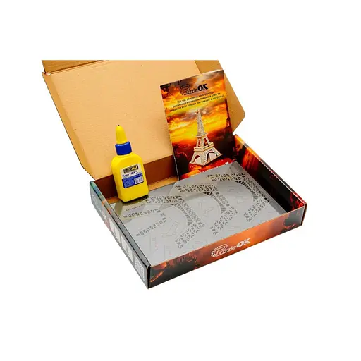 Деревянный 3D конструктор Эйфелева башня PuzzleOk Puz-00925 58 деталей - фото 7