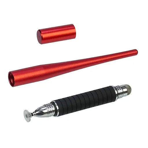 Стилус емкостный, высокоточный Jot Pro двусторонний, металлический, красный - фото 2