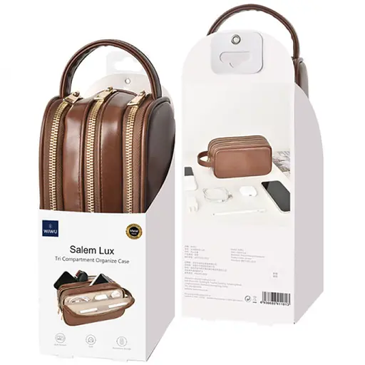Сумка WIWU Salem Pouch LUX Brown - фото 6