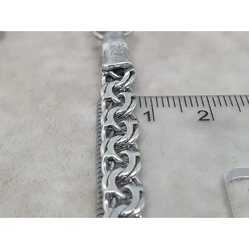 Серебряная цепочка Бисмарк со львом. 6035 60 - фото 6