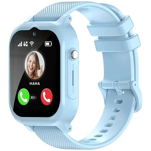 Детские смарт-часы JETIX G99 со сменным корпусом, GPS , 4G Видеозвонком и влагозащитой (Blue)