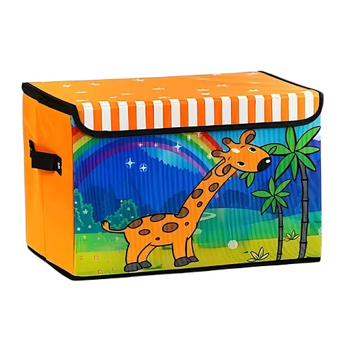 Корзина для игрушек C 61903-2 Животное детский складной органайзер оранжевый 39 х 25 х 24.5 см