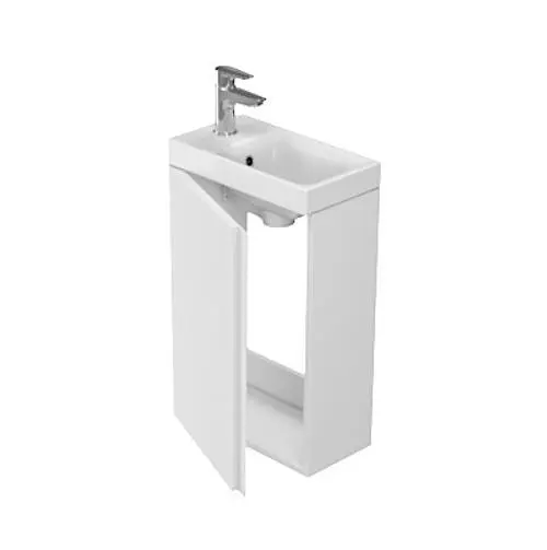 Тумба для ванной комнаты Cersanit Cet В08 с умывальником Cersanit Moduo 40 см Белый UN509-046 30412 - фото 4