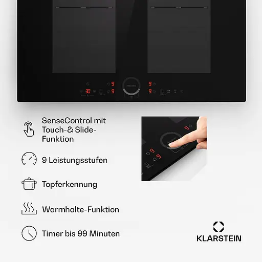 Индукционная варочная поверхность Klarstein Delicatessa 70 Flex (10045602) - фото 3