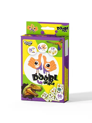 Настольная развлекательная игра "Doobl Image mini" Dino укр Danko Toys (4823102809946) - фото 1