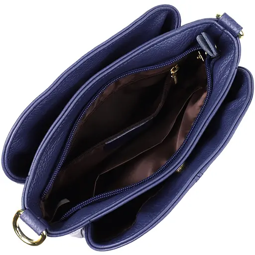 Женская сумка Vintage из натуральной кожи с тремя отделениями 22.5х16.5х11.5 см sum0027571 - фото 8