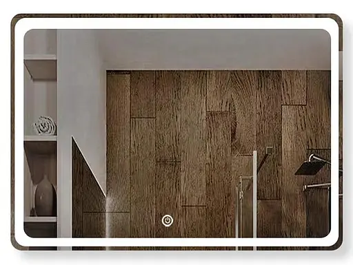 Дзеркало Dusel DE-M3051 75x120 см Збільшувальна лінза + сенсорне включення + підігрів, Білий - фото 1