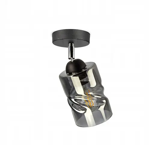 Люстра декоративна Sirius S4944-1 BK+SM з поворотнім механізмом - фото 2