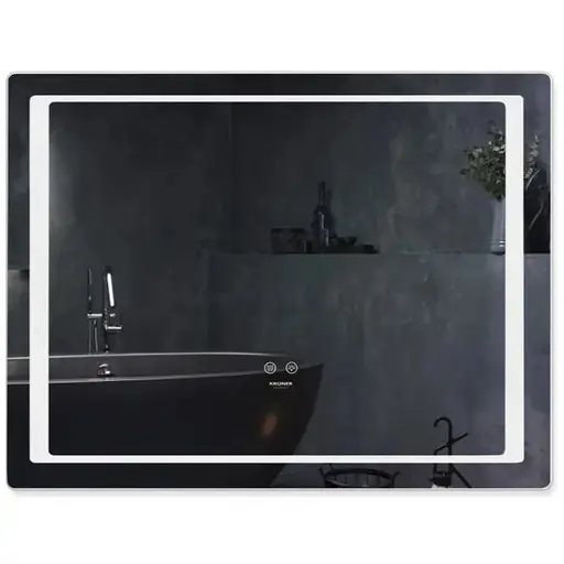 Дзеркало Kroner KRM Spiegel HR2 - 9070 з LED-підсвічуванням та антизапітнінням (CV030034) - фото 1