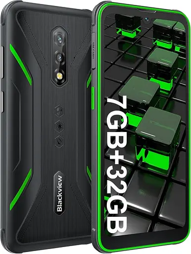 Смартфон Blackview BV5200 4/32 Gb NFC черно-зеленый - фото 4