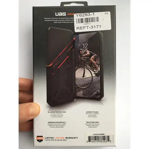 Оригинальный противоударный чехол UAG Monarch для iPhone 13 Pro (6.1") Crimson 113151119494 - фото 4