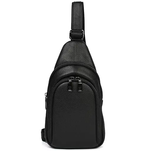 Мужской кожаный рюкзак слинг LIMARY 30х16.5х5 см sum0028216 - фото 5