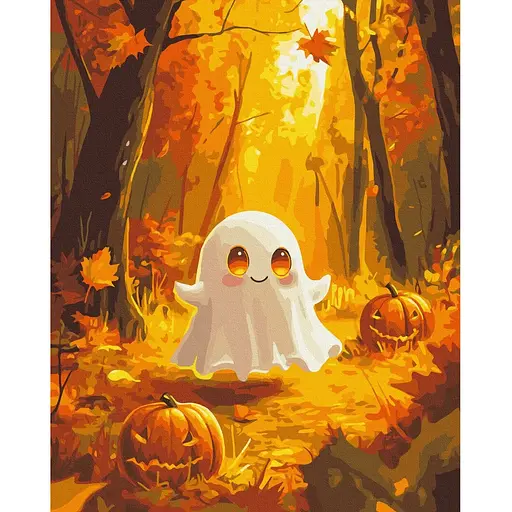 Картина по номерам на подрамнике Brushme Милое «Бу!»