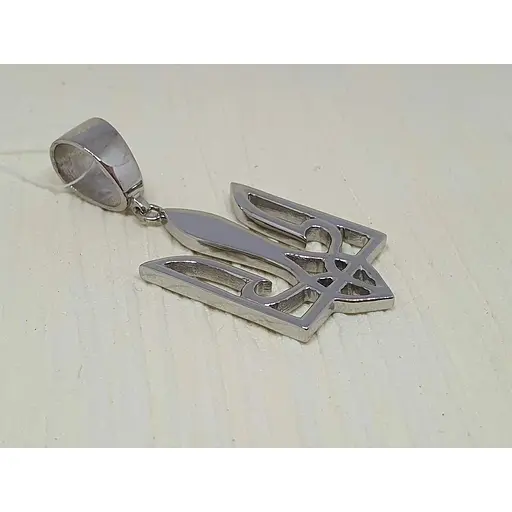 Серебряная подвеска FJH Трезубец. 86 - фото 2