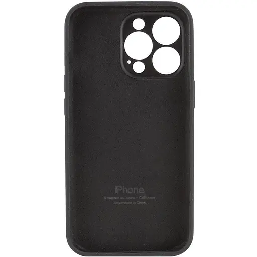 Чехол Epik Silicone Case Full Camera Protective AA для Apple iPhone 15 Pro Max 6.7 Черный/Black - фото 2