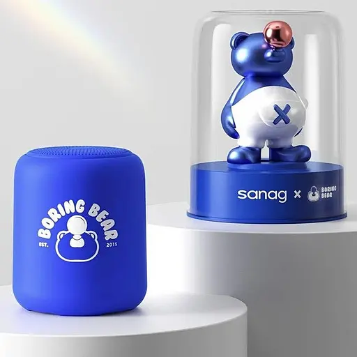 Детская портативная колонка Sanag X6S с игрушкой в ​​комплекте синий - фото 2