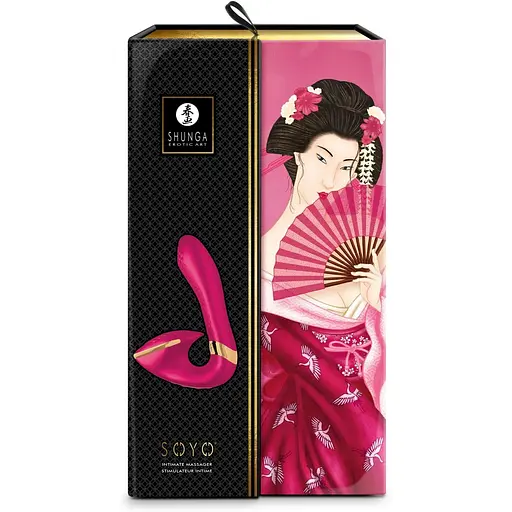 Вагинально-клиторальный вибратор Shunga Soyo Raspberry - фото 7