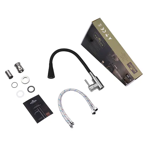 Смеситель для кухни Kroner KRP Edelstahl Klassisch - ESG031BLK (CV035371) - фото 8