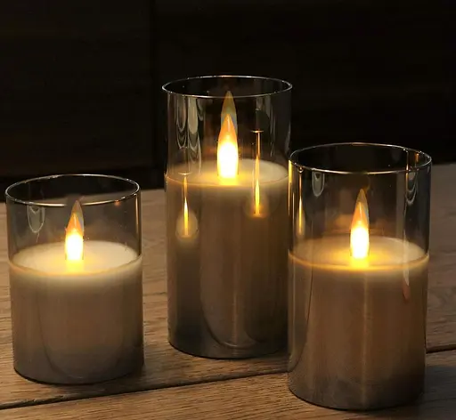 Беспламенная свеча с гирляндой, на батарейках - фото 5