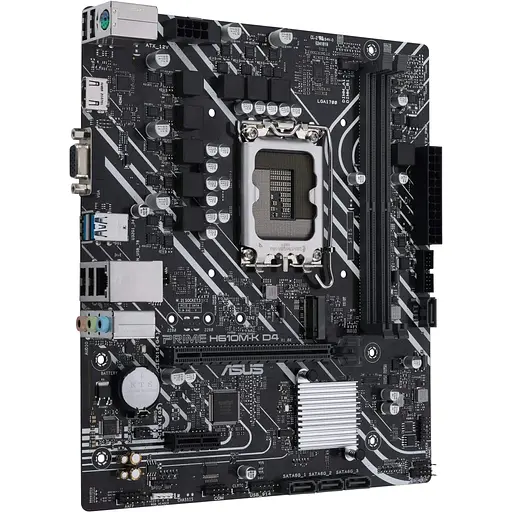 Материнская плата Asus Prime H610M-K D4 s1700 H610 2xDDR4 M.2 HDMI-VGA mATX - фото 3