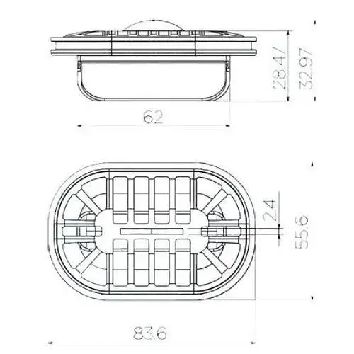 Мембранный сухой затвор Pestan для линейного трапа с решеткой (240159) - фото 4
