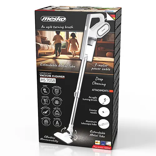 Пылесос вертикальный циклонный Mesko MS 7058 400 Вт 14 кПа контейнер 0,5л - фото 9