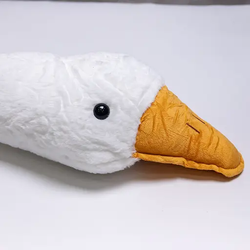 М'яка іграшка-подушка з плюшевим пледом усередині Гусак-обіймусь 135 (см) 3 в 1 Білий Colorful Home 520-6W - фото 8