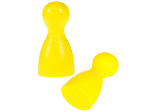 Аксессуар Фишка деревянная желтая для настольных игр 2.5 см поштучно (Р00509) - фото 3
