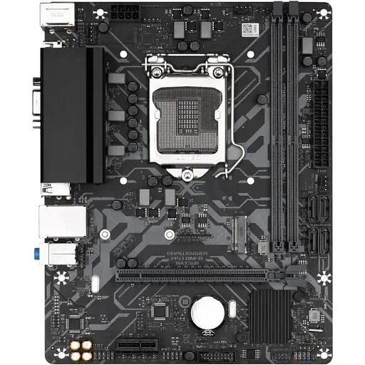 Материнская плата Maxsun Challenger 1200 (H510) H510M-R V2, H510, 2xDDR4, Int.Video(CPU), 4xSATA3, 1xPCI-E 16x 4.0, 1xPCI-E 1x, M.2 3.0, RTL8111H, 2xUSB3.2/2xUSB2.0, VGA/HDMI, MicroATX (MS-Challenger H510M-R V2)