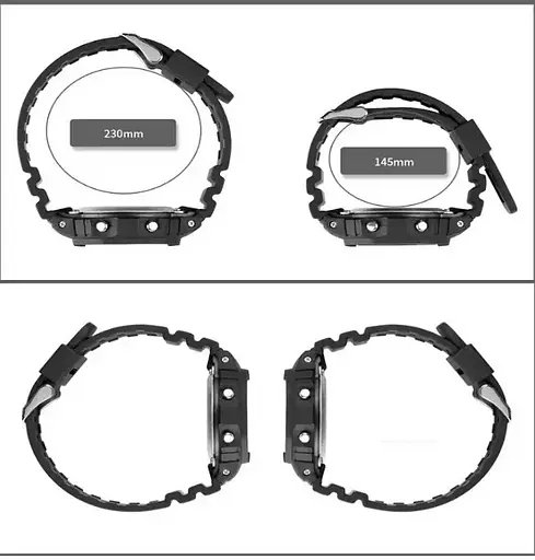 Мужские наручные электронные часы Skmei 1628 Черный с белым - фото 6