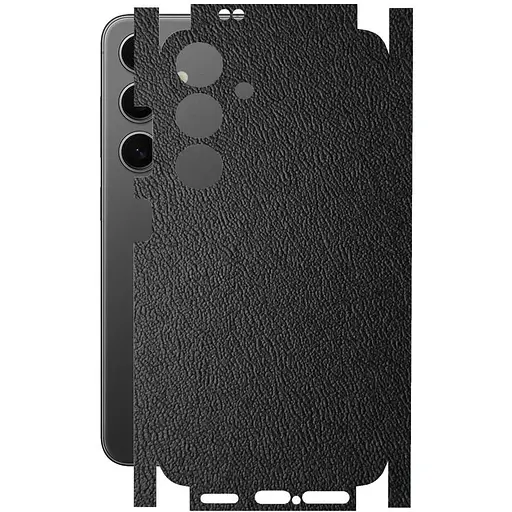 Защитная пленка StatusSKIN для Samsung Galaxy S24 SM-S921 Корпус Винил Кожа черная - фото 1